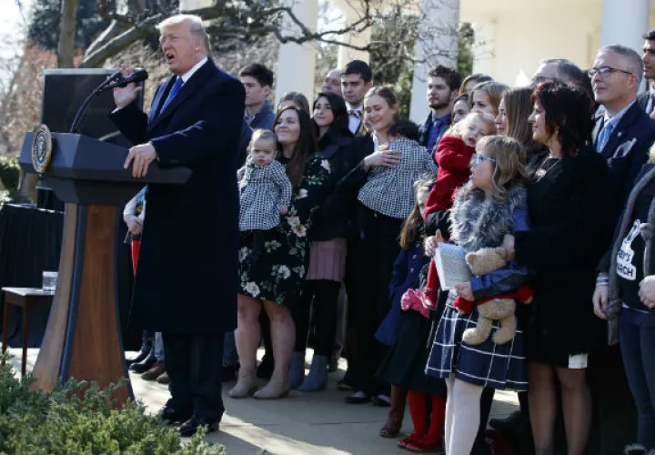 Donald Trump, cumple un año en la presidencia de Estados Unidos. FOTO/AP