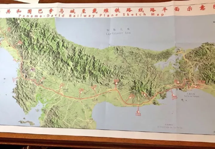 La semana pasada, ingenieros chinos presentaron un primer plan de factibilidad para construir el tren a Chiriquí. /Foto Cortesía