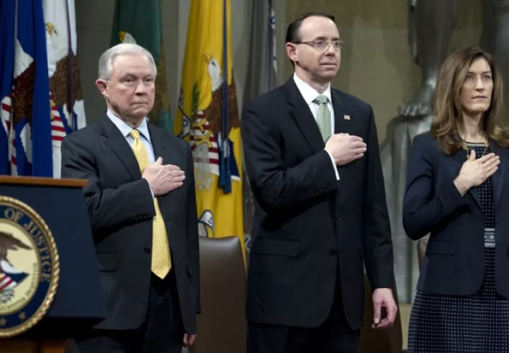 El vicefiscal general, Rod Rosenstein. AP