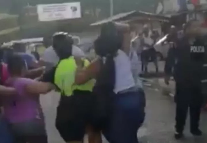 Escena de la agresión