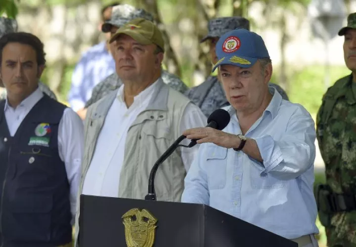 El presidente de Colombia Juan Manuel Santos, se mantendrá firme en su posición. EFE
