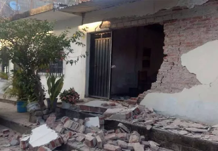 Daños materiales causados por el sismo en Oaxaca. FOTOEFE