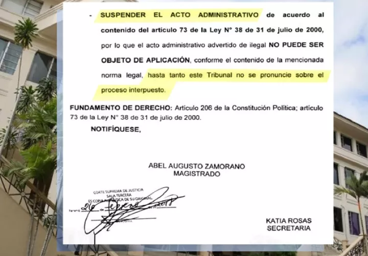 La orden de suspender el acto administrativo de la Asamblea lleva la firma de Abel Zamorano. /Foto Archivo