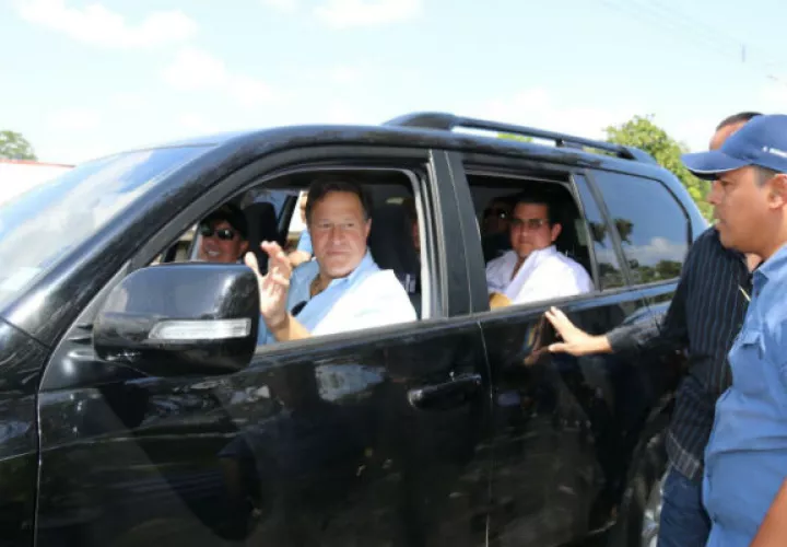 El presidente, Juan Carlos Varela junto a miembros de su gabinete. Foto/Cortesía