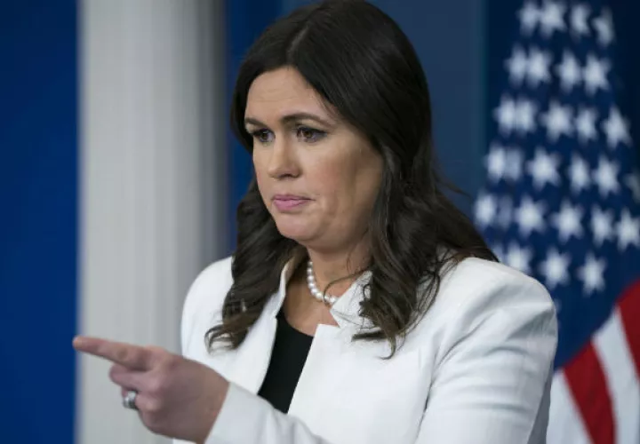 Portavoz de la Casa Blanca, Sarah Sanders. FOTO/EFE