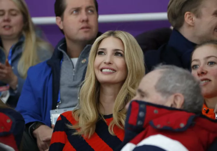 Ivanka Trump, asiste a la fase final de los Juegos Olímpicos de Invierno. FOTO/AP
