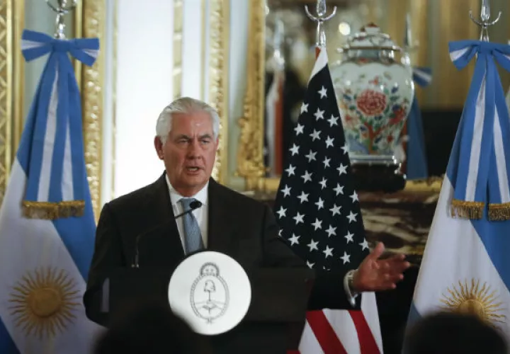 Secretario de Estado de Estados Unidos Rex Tillerson. FOTO/EFE