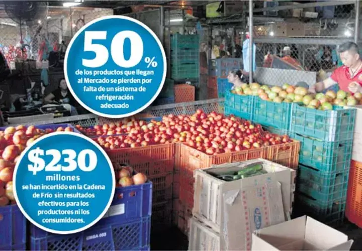 El precio de los productos se duplica por la gran cantidad de merma que se produce en el Mercado Agrícola de Abastos. /Foto: Víctor Arosemena