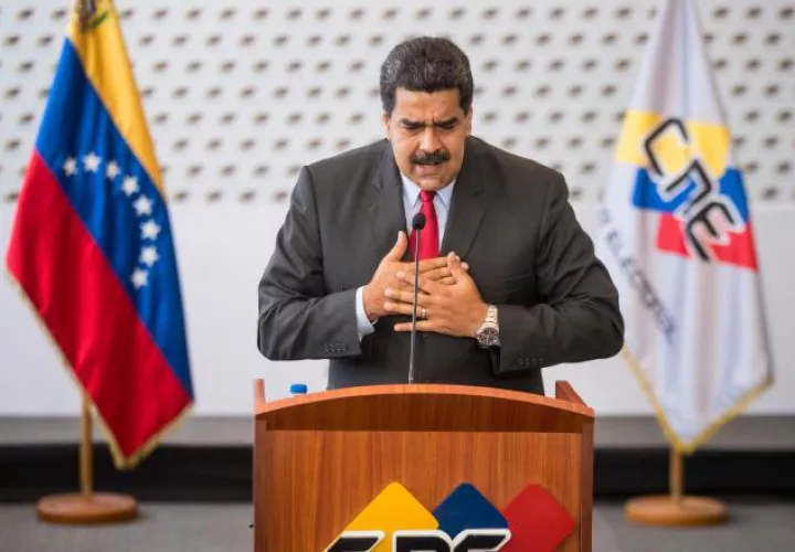 Nicolás Maduro, hace referencia a la situación política en Colombia. EFE
