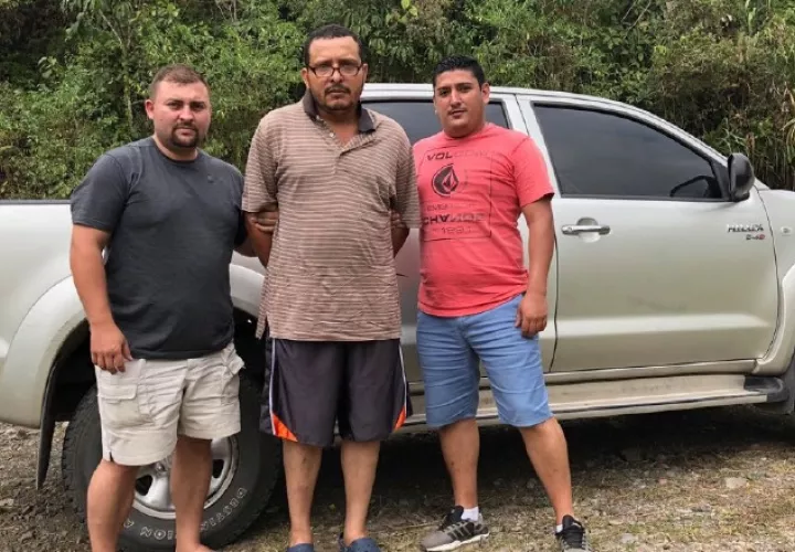 Roberto Moreno Grajales fue detenido el martes por la Interpol, en La Palmita, Puerto Jiménez, Golfito,  Zona Sur de Costa Rica. /Foto José Vásquez