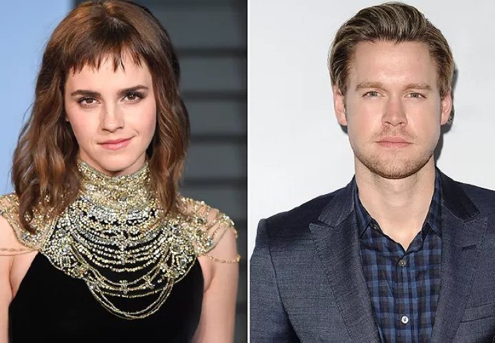 Emma Watson y el actor de Glee Chord Overstreet. 