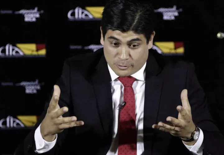 El candidato a la presidencia de Costa Rica, Carlos Alvarado.