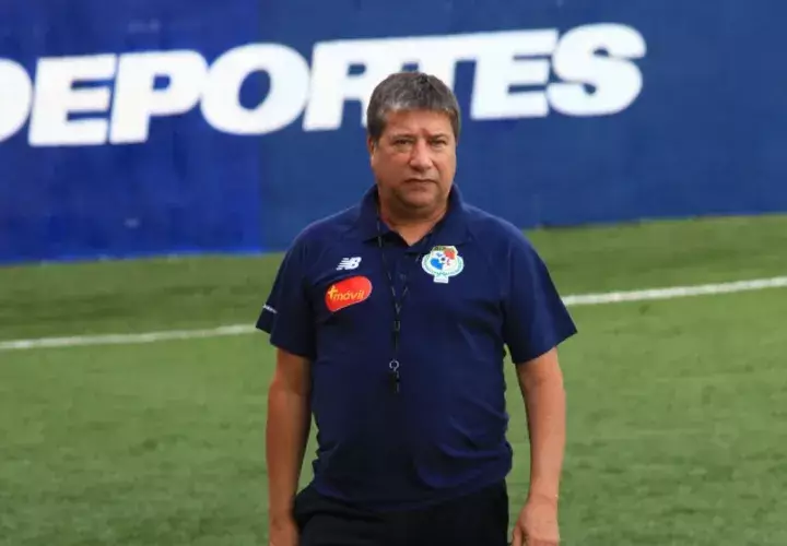 Hernán "El Bolillo" Gómez, técnico de Panamá. /Foto Anayansi Gamez