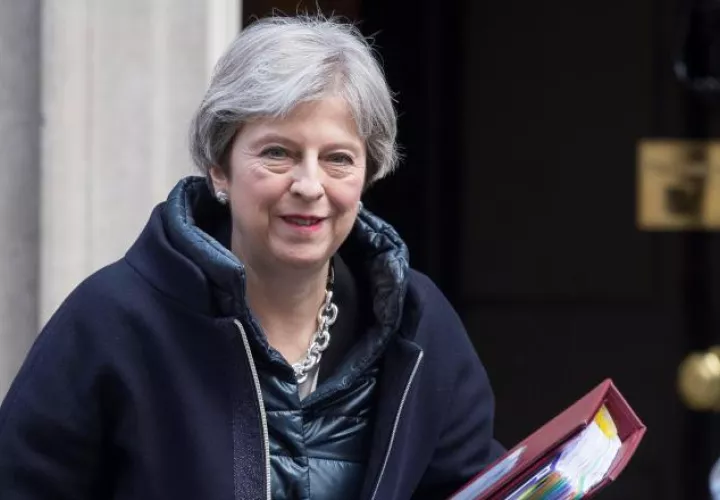 Primera ministra británica  Theresa May. EFE
