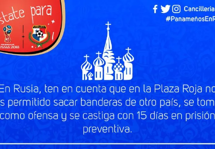 Este anuncio de la Cancillería fue aclarado por la Embajada de Rusia en Panamá. Tomada de Twitter