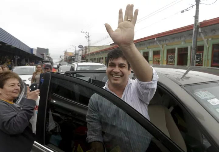 Carlos Alvarado, candidato de la centroizquierda costarricense. AP