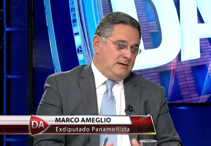 Marco Ameglio pertenece al Partido Panameñista / Foto: tomada de @Debate_Abierto 