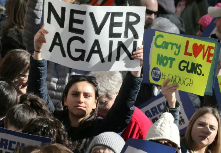 Hace una semana en Nueva York se hizo una marcha para exigir un mayor control de armas.