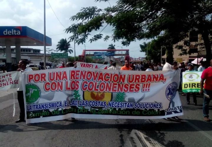 Protestaron a la altura de Arco Iris. Foto: Diómedes Sánchez S.