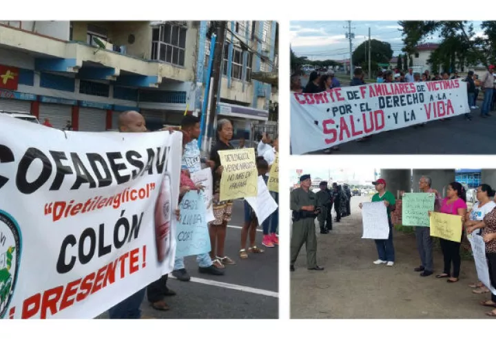 Protestas por caso dietilenglicol