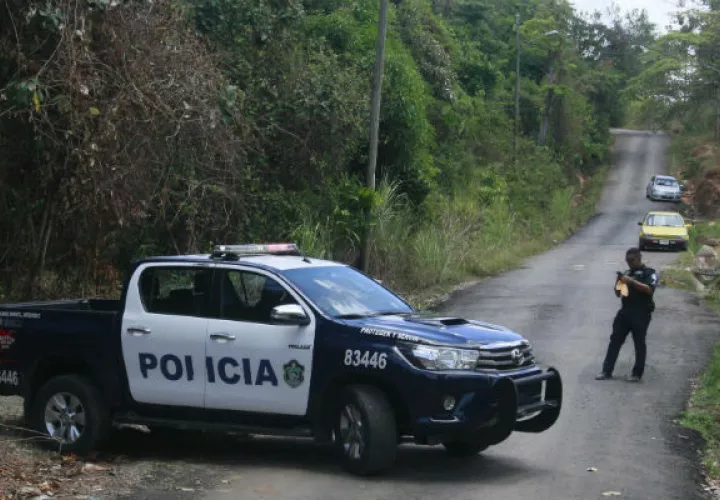 Policía Nacional en el área. Foto: Edward Santos.