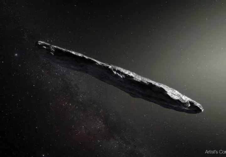 Primer asteroide interestelar: 'Oumuamua. FOTO/AP