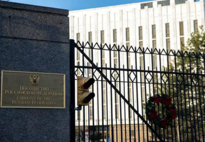 La Embajada rusa en Washington DC, Estados Unidos. Foto: EFE