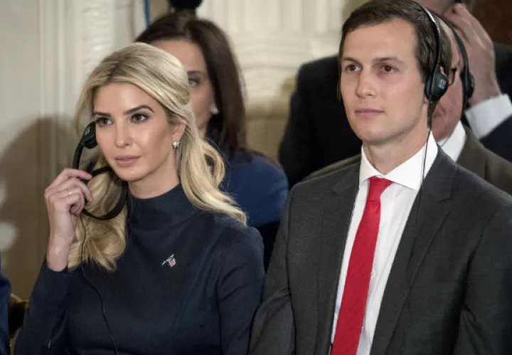 Ivanka Trump y su esposo, Jared Kushner. FOTO/AP