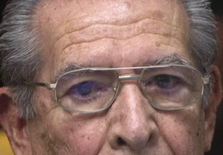 Dictador guatemalteco José Efraín Ríos Montt. AP