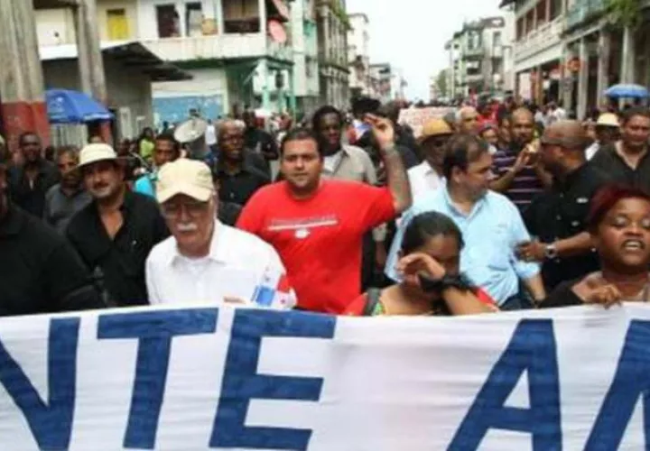 El Comité por la Salvación de Colón se siente defraudado. Archivo