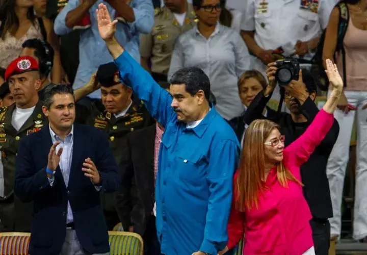 El presidente venezolano, Nicolás Maduro, y su esposa, Cilia Flores. EFE
