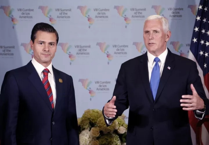 El presidente de México y el vicepresidente de EE. UU. EFE