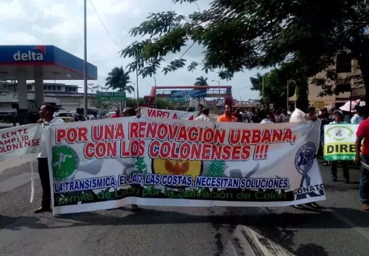 En Colón se vivieron fuertes protestas en marzo pasado. Archivo