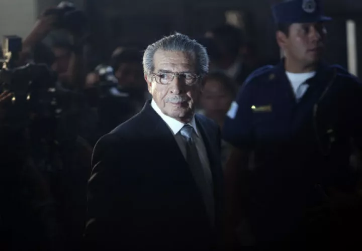 José Efraín Ríos Montt, estaba acusado por genocidio. FOTO/AP