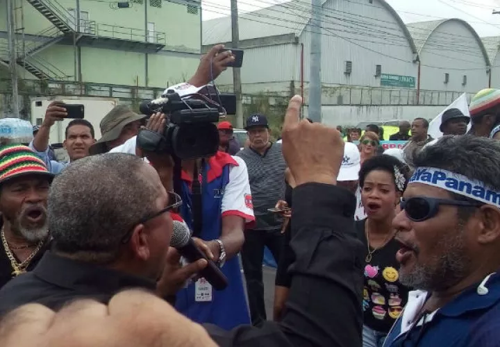 Segunda marcha en Cuatro Altos de Colón. Foto: Diómedes Sánchez