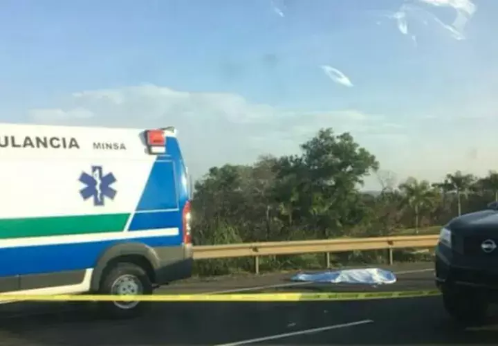 El padre murió en el lugar del accidente y el hijo está delicado. 