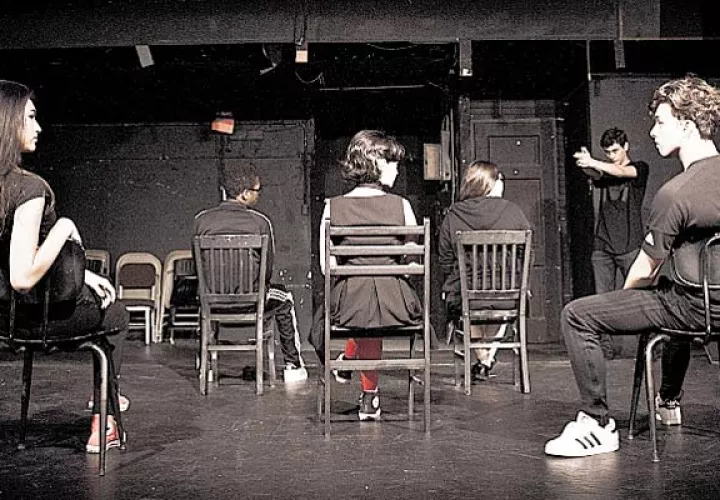 Puesta en escena de “Bang bang, you’re dead”, en febrero 2017. /Foto Cortesía.