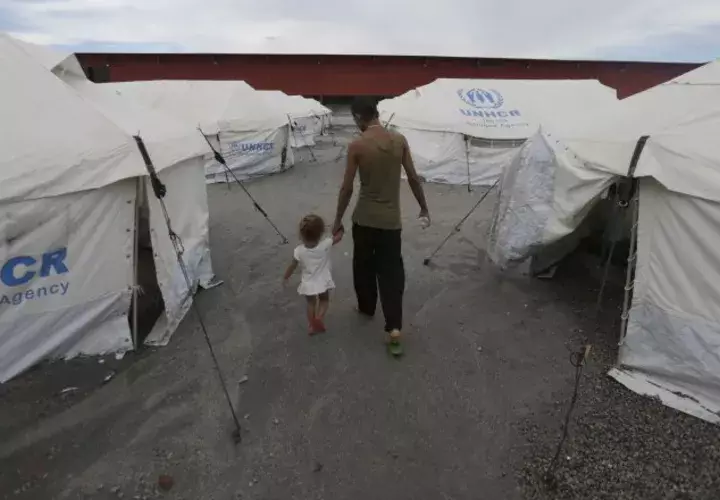 Campo de refugiados venezolanos en Brasil. EFE