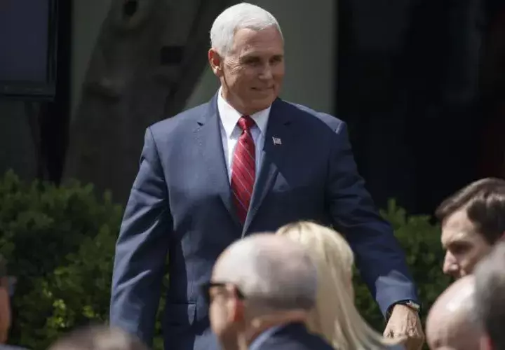 El vicepresidente  de Estados Unidos Mike Pence, participó en una sesión extraordinaria del Consejo Permanente de la OEA. EFE