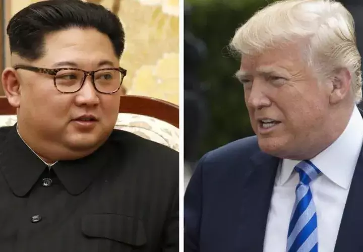 Los líderes Kim Jong-Un y Donald Trump. EFE