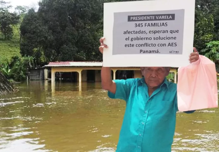 Familias afectadas  piden la mediación del gobierno de Varela. /Foto Cortesía 