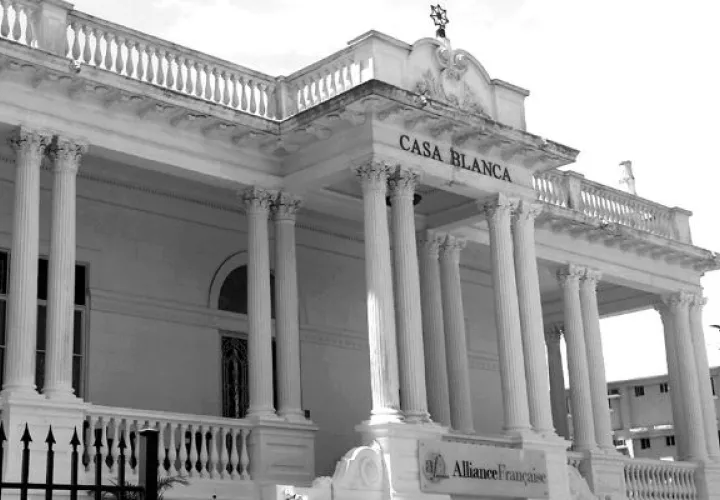 Casa blanca. Sede de la Alianza Francesa de Panamá. Foto: Cortesía Alianza Francesa.