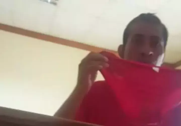 El hombre conocido como "siete pajas", hizo de las suyas nuevamente. Foto/Mayra Madrid