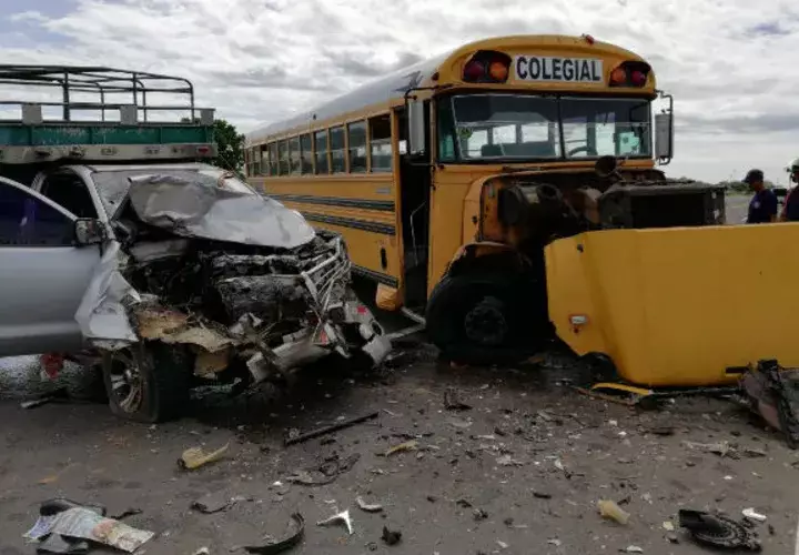 El accidente, no dejó víctimas que lamentar. Foto: José Adames. 