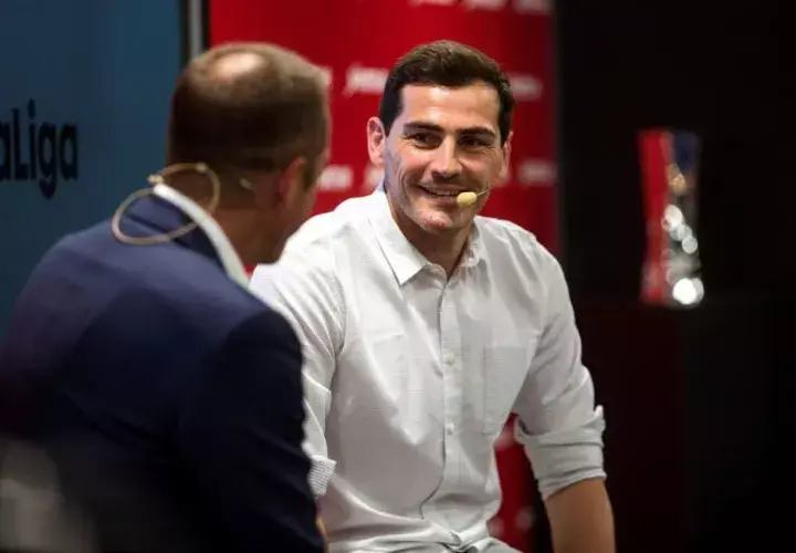 Iker Casilla durante el acto de Sportium en Madrid. Foto EFE