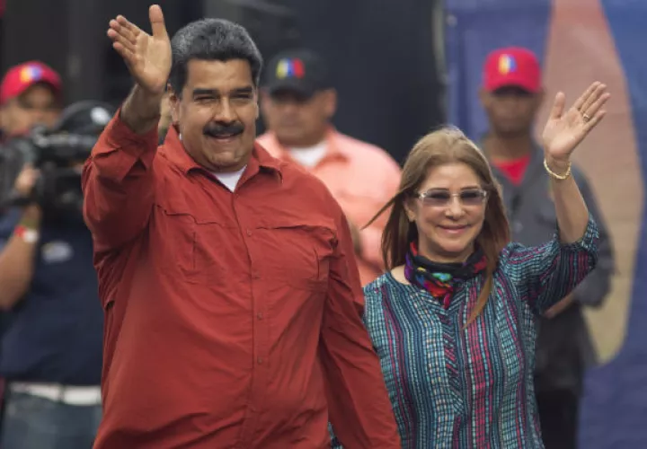 Nicolás Maduro está e cierre de campaña. FOTO/EFE