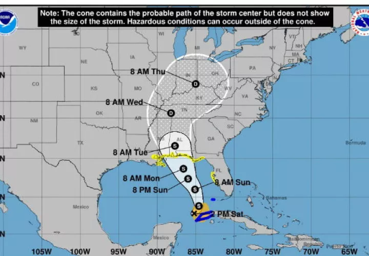 La tormenta subtropical Alberto se mueve cerca del oeste de Cuba