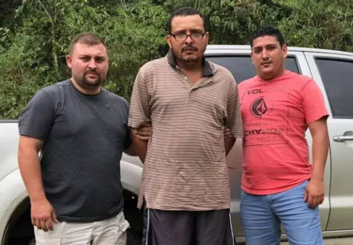 Moreno Grajales cuando fue arrestado en Costa Rica. Foto: José Vásquez.