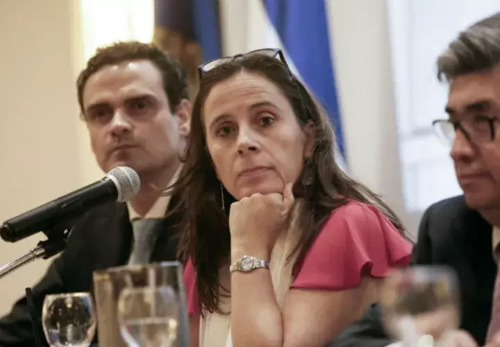 Miembros de la CIDH en conferencia de prensa rinden su informe sobre la situación en Nicaragua. Foto/AP