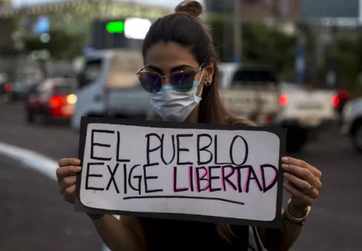 Manifestaciones contra el gobierno de Daniel Ortega. FOTO/EFE